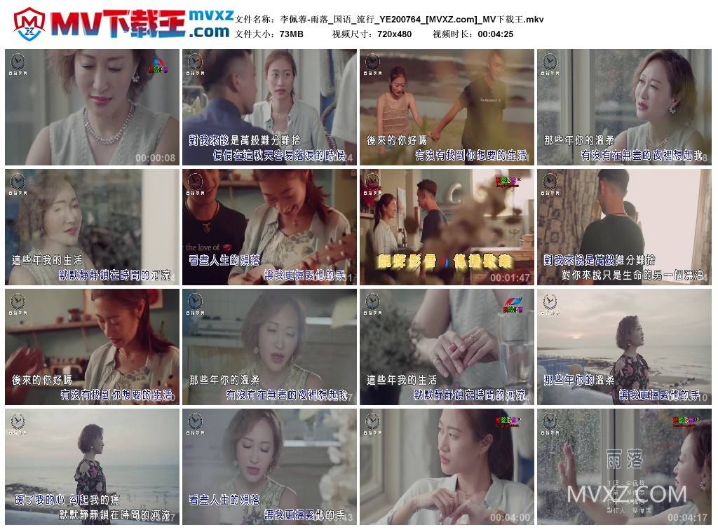 李佩蓉-雨落_国语_流行_YE200764